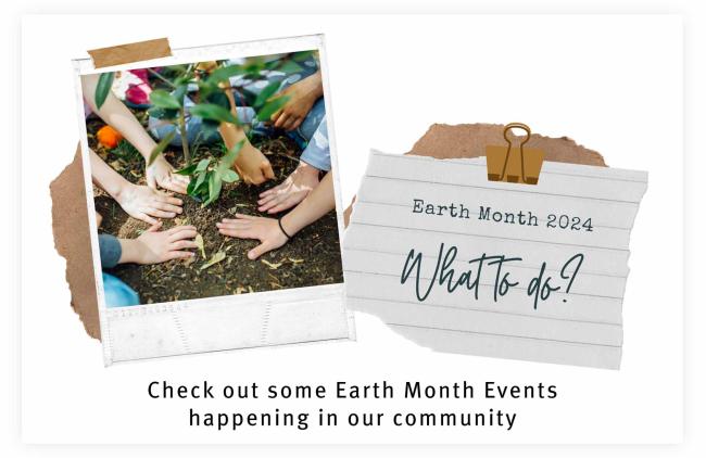 Image of earth month events in the community