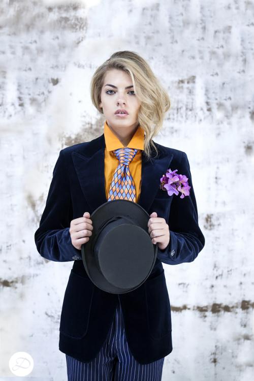 Dosha Creative Team fall fashion 2015 London street style mad hatter velvet suit
