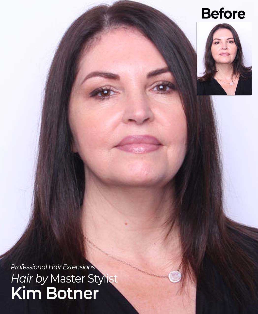 Professional Hair Extensions, hair by Master Stylist Kim Botner