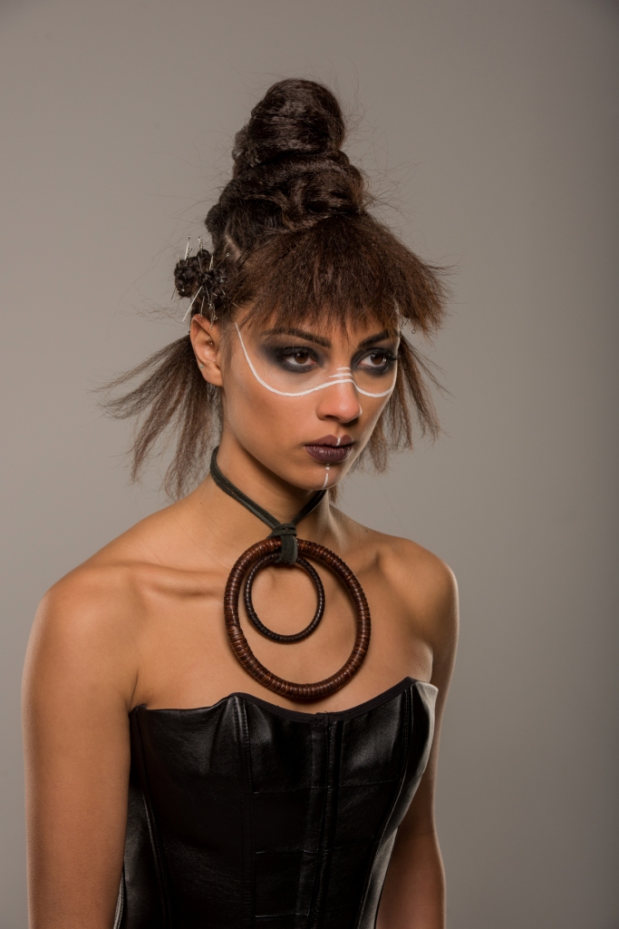 warrior, tribal, hair, makeup, editorial, updo, makeup, strong, bold