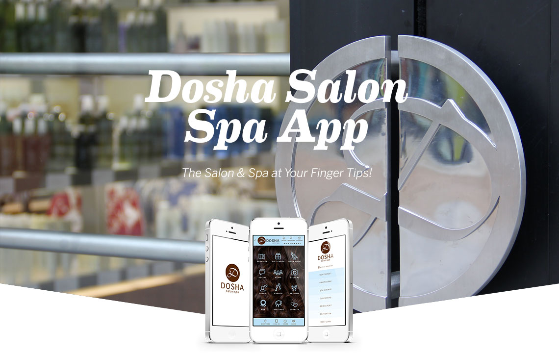 Dosha Salon Spa App, App Store, Google Play