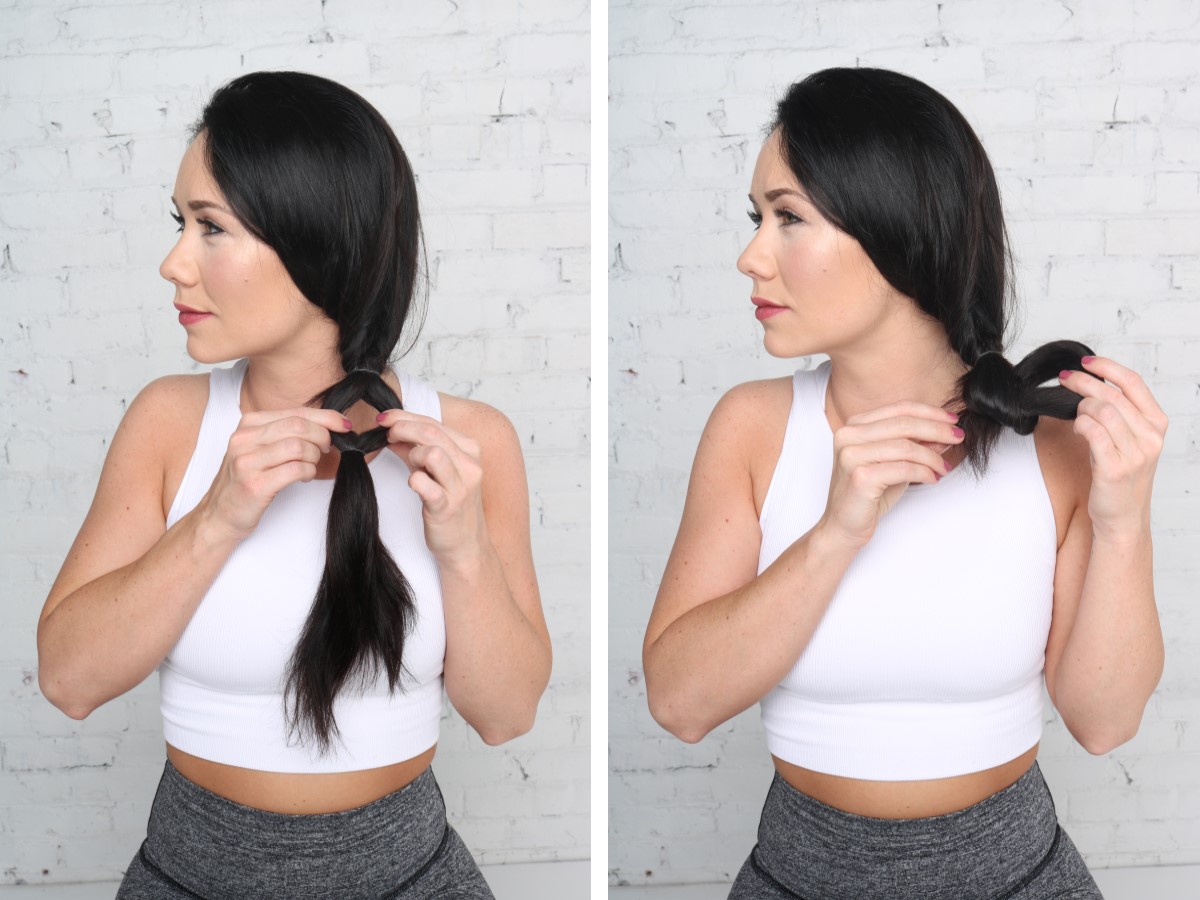 diy, hairstyle, tutorial, gym hair, ponytail