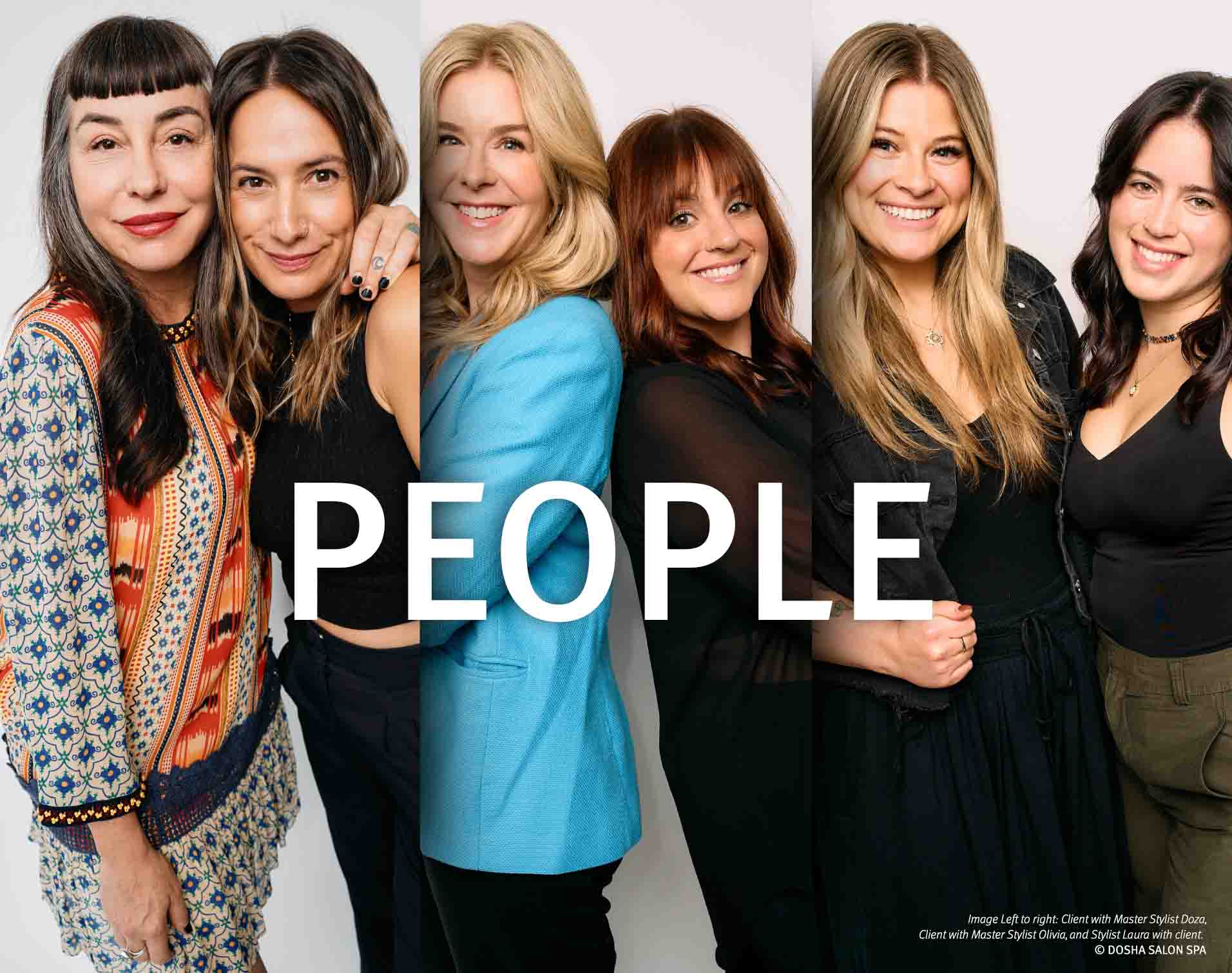 The people who make up the timeline our Dosha Salon Spa's history