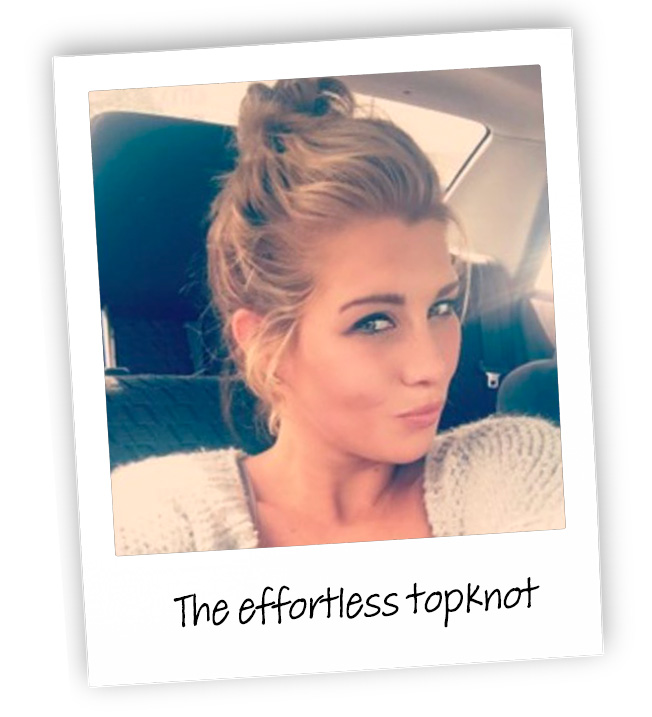 Dosha Blog "The most photographed season" - image of a topknot hairstyle
