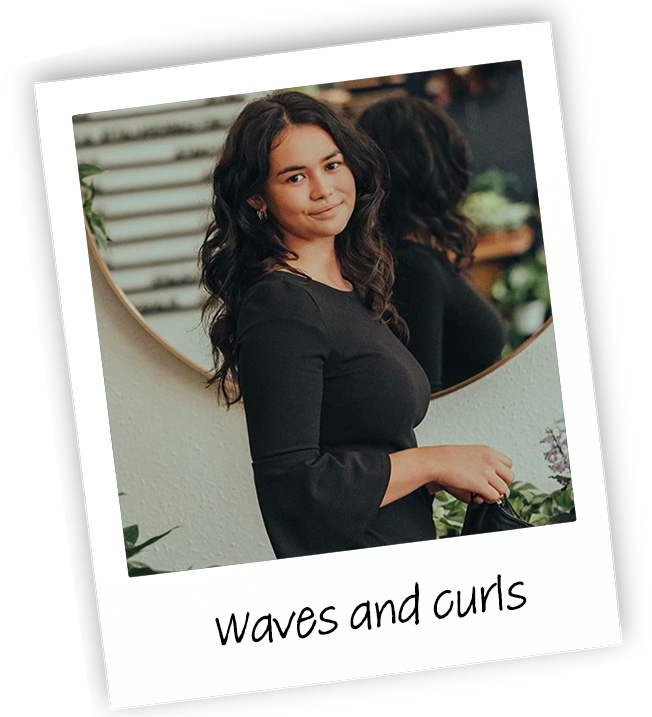 Dosha November blog holiday hair "waves and curls" photo of a young woman
