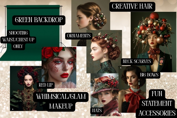 holiday photo moodboard