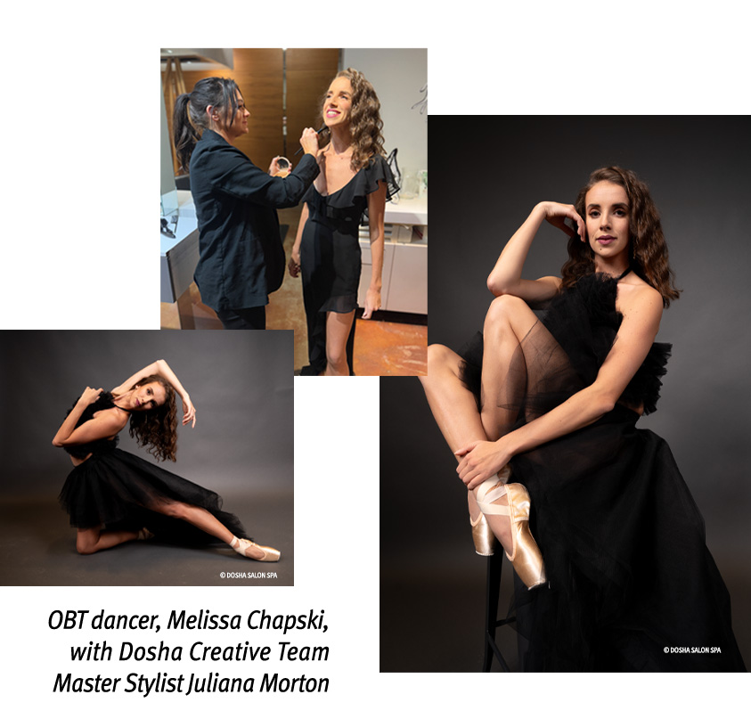 Image of oregon ballet dancer Melissa Chapski and Dosha Creative Team