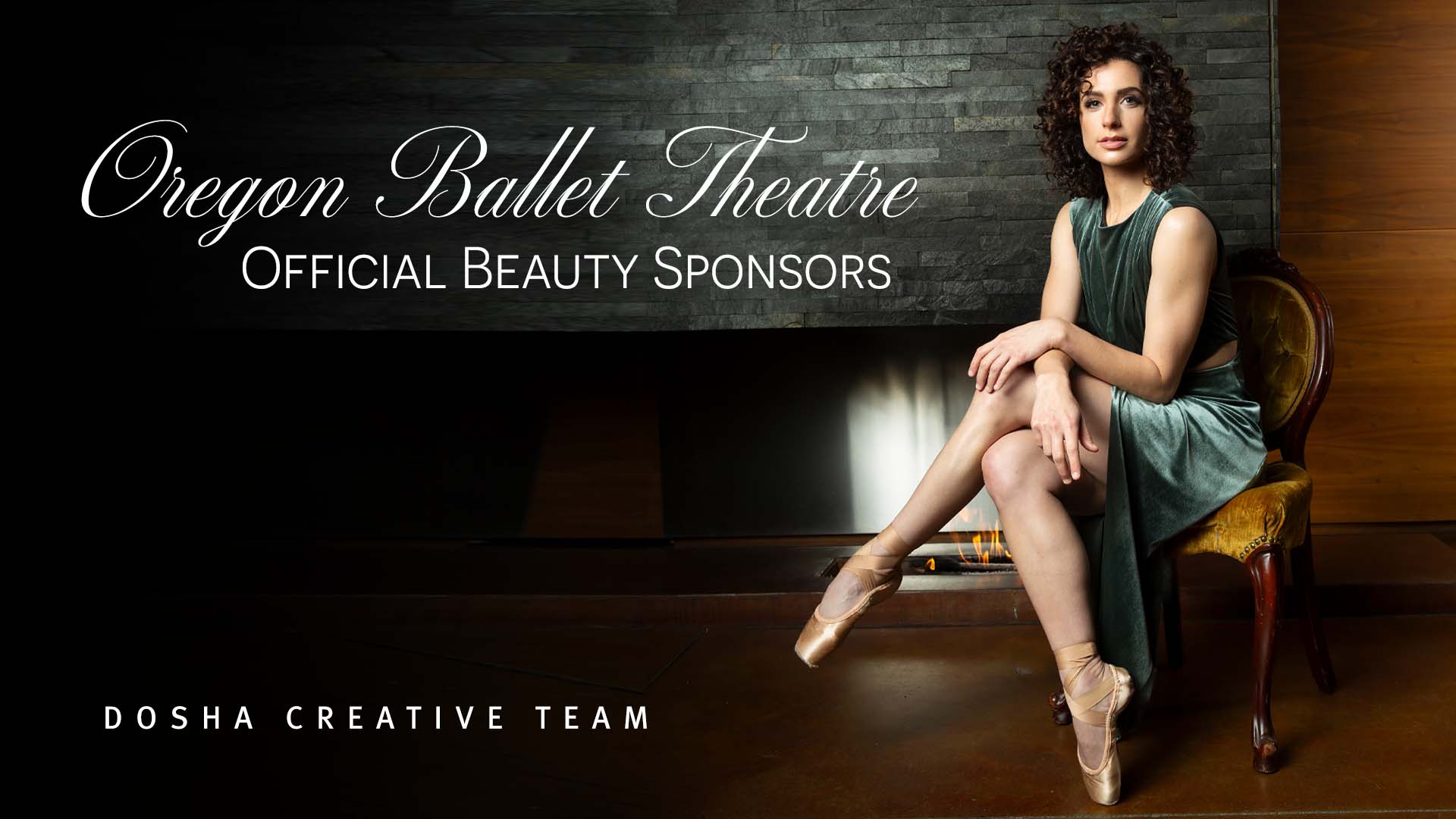 Image of dosha official beauty sponsors of oregon.ballet theatre and our creative team photoshoot with Lauren Flower