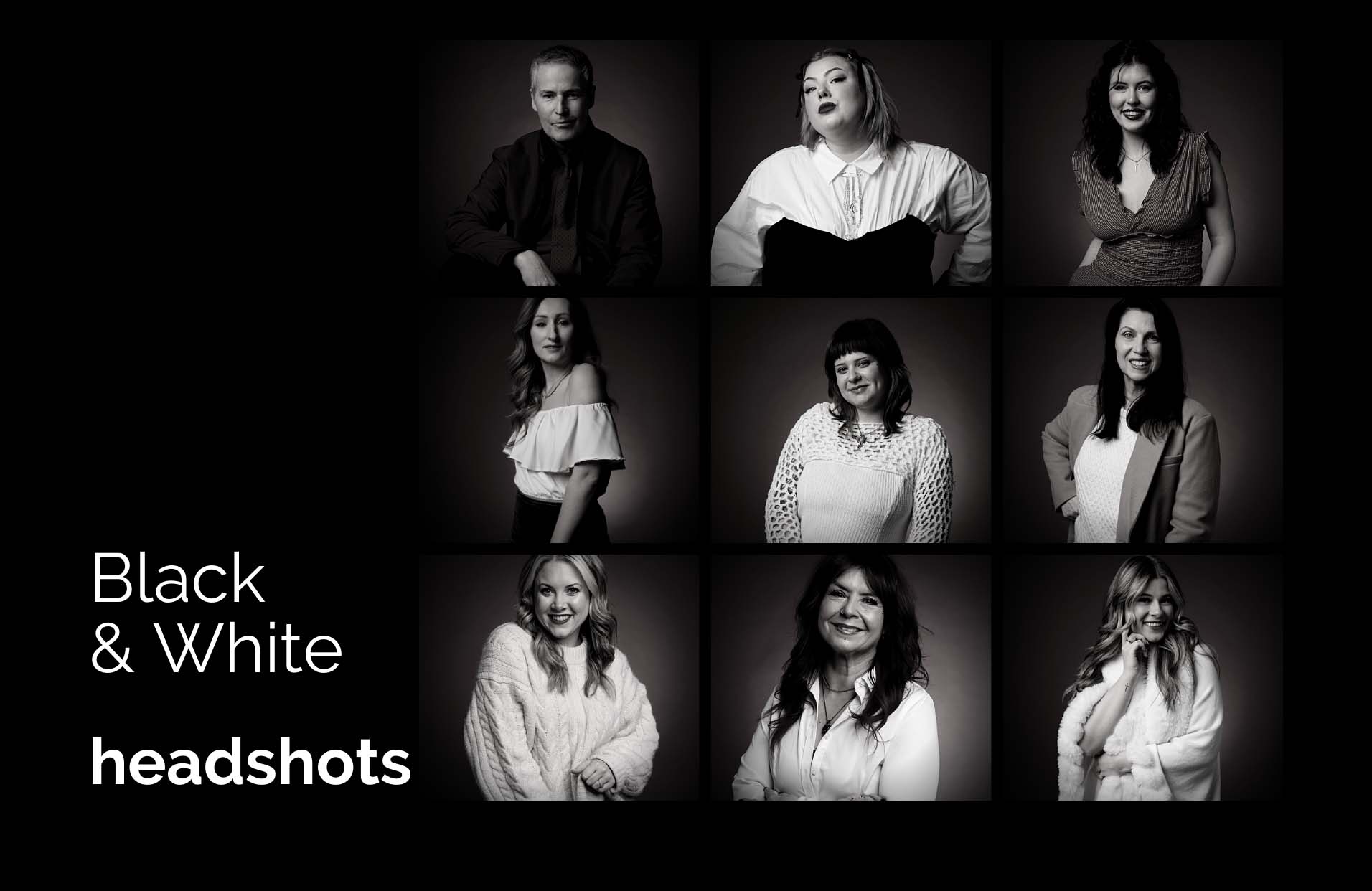 black and white photoshoot