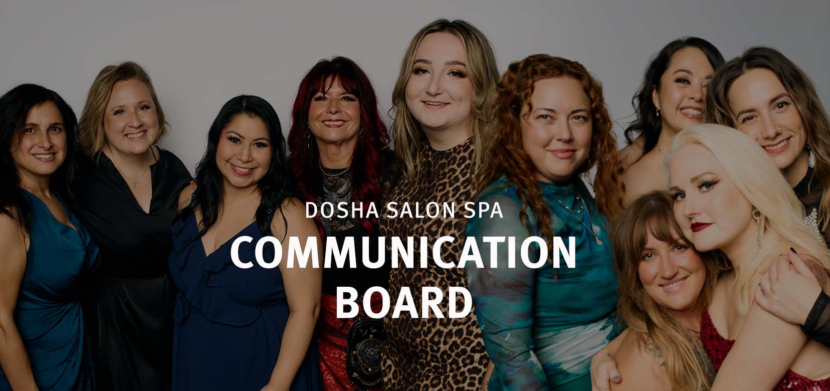 Image of Dosha advanced education with the team in the background during a class