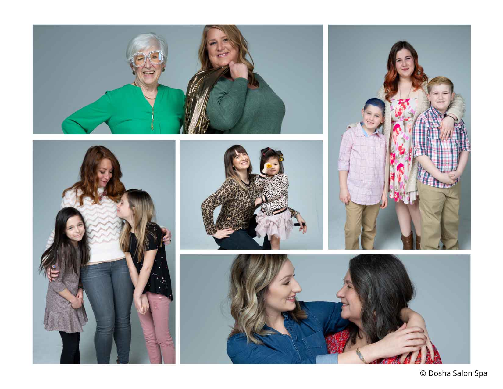 dosha salon spa mother's day team photoshoot