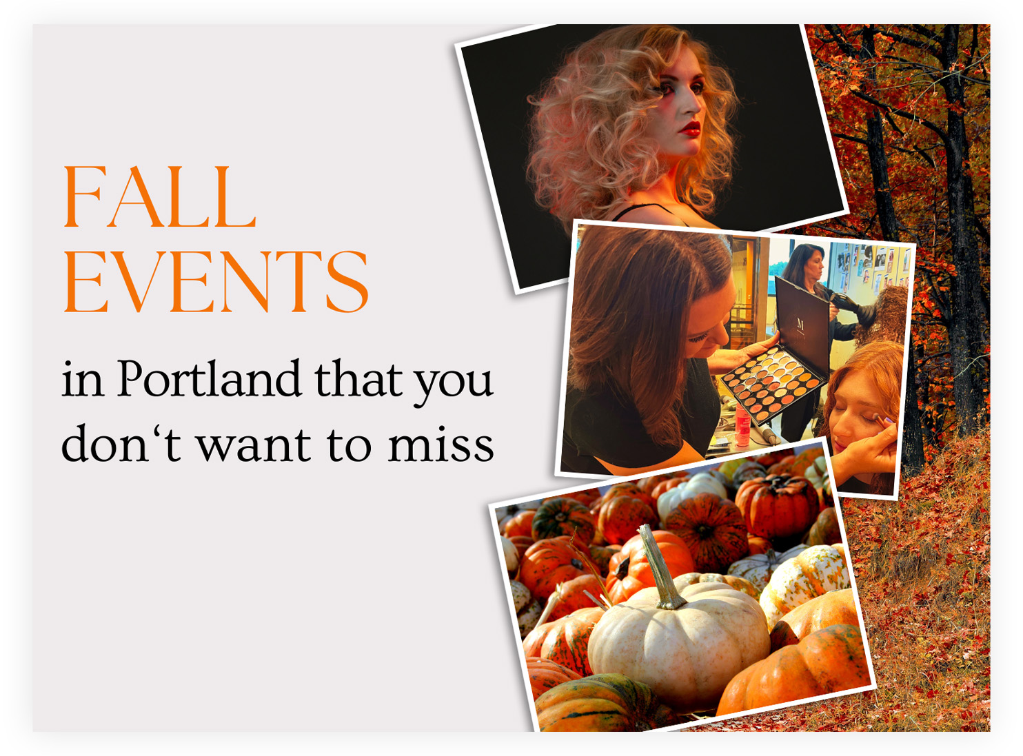 image of Fall events in portland including a haunted cabaret, open art studios and the pumpkin patch