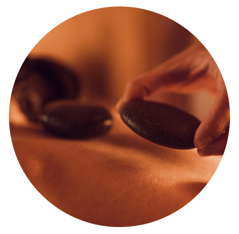 Dosha Salon Spa's hot stone treatment