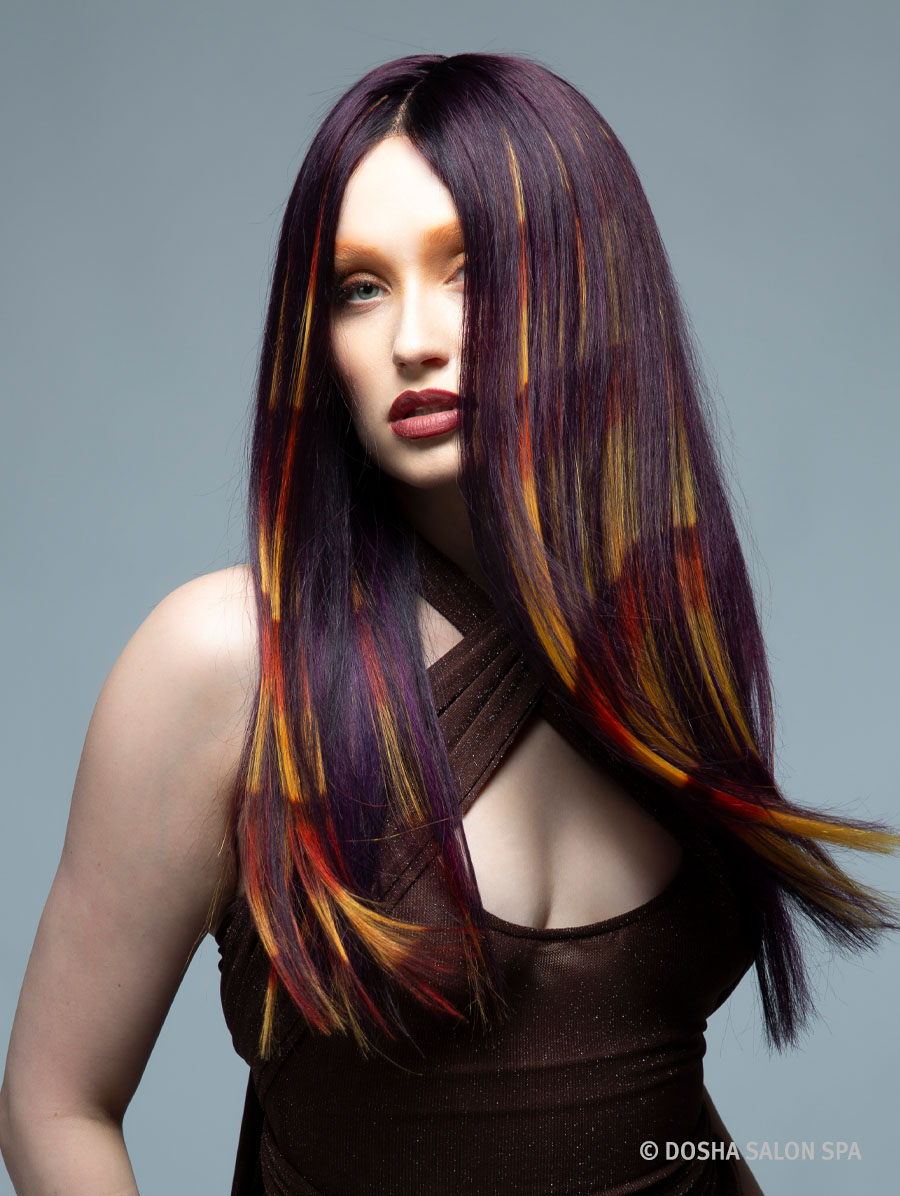 image of a model with inspiration from the painted hills