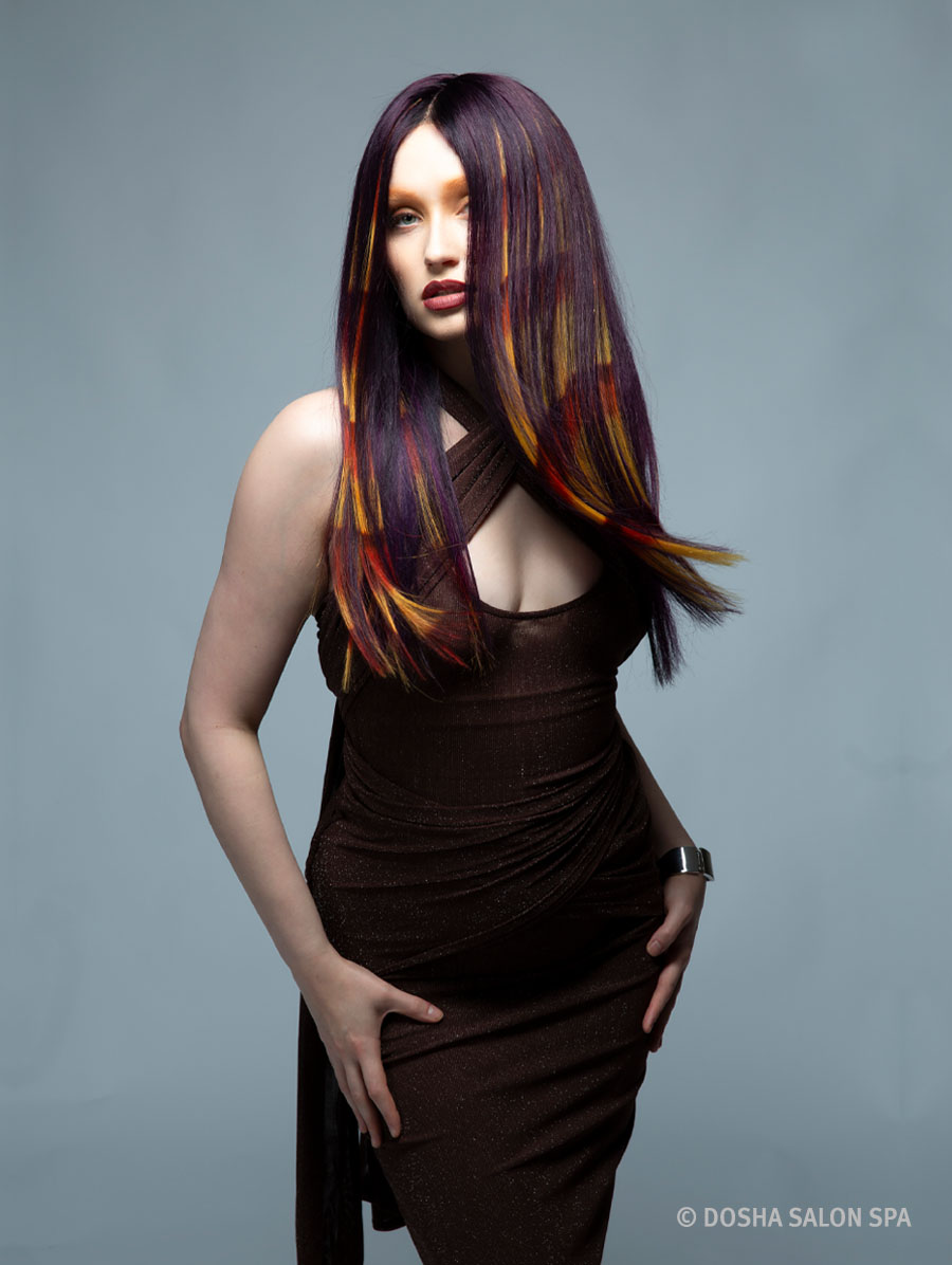 image of a model with inspiration from the painted hills
