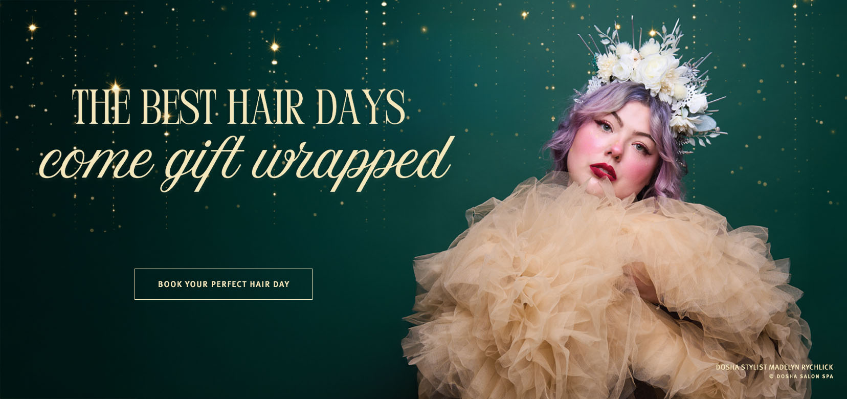 image of stylist Maddie in our holiday team photoshoot