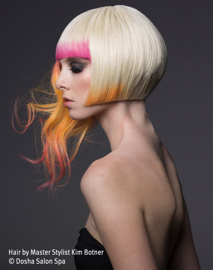 image of master stylist kim botner's work for the northwest hair styling awards