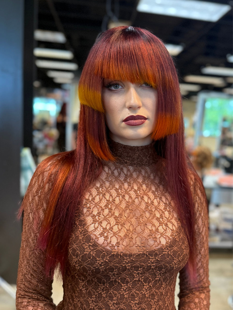 image of a model with inspiration from the painted hills