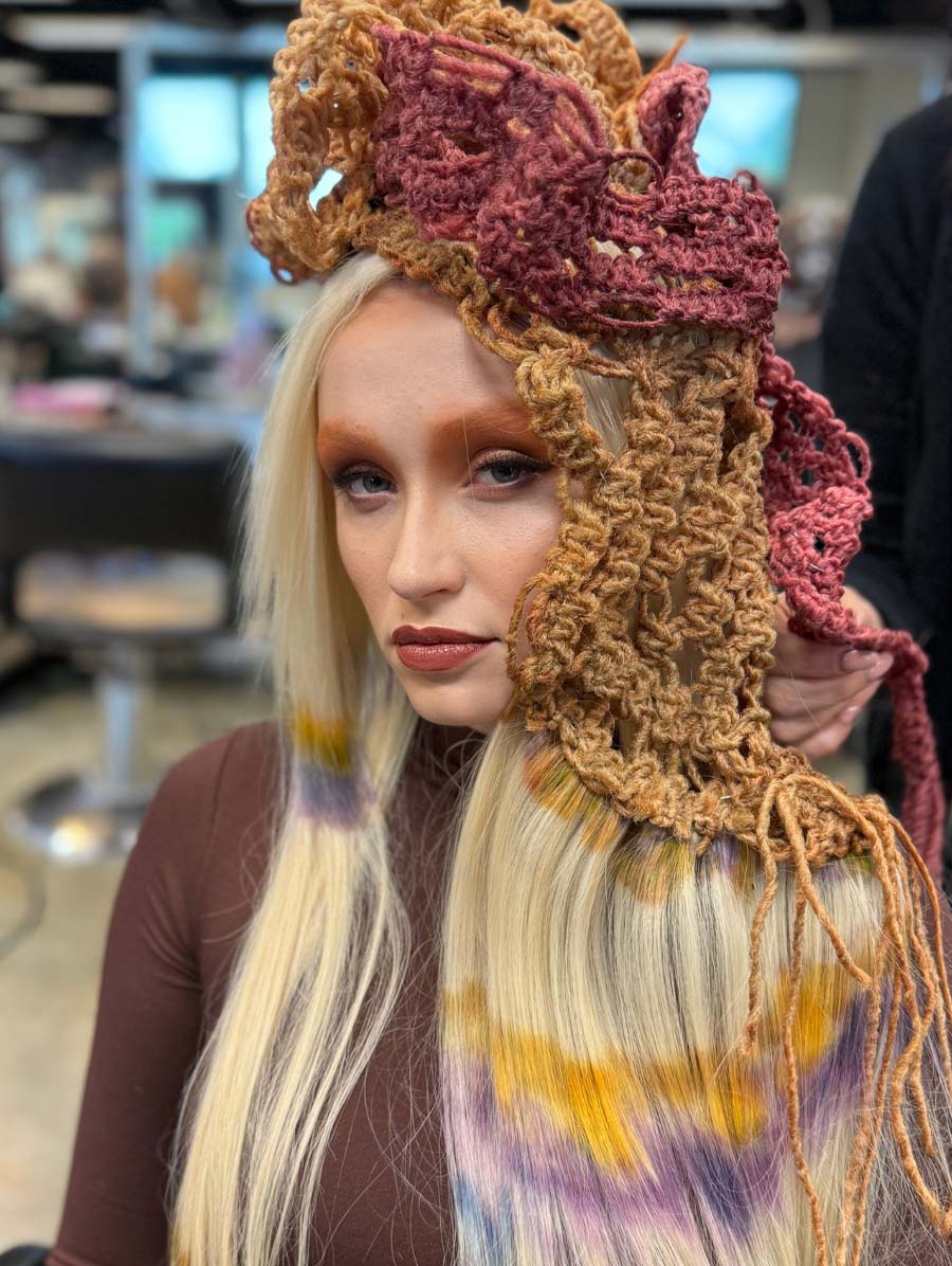 image of a model with inspiration from the painted hills