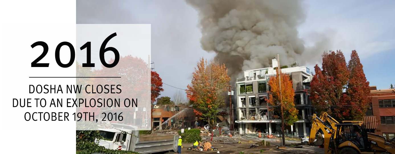 Dosha history - Dosha NW closes due to an explosion on October 19th, 2016