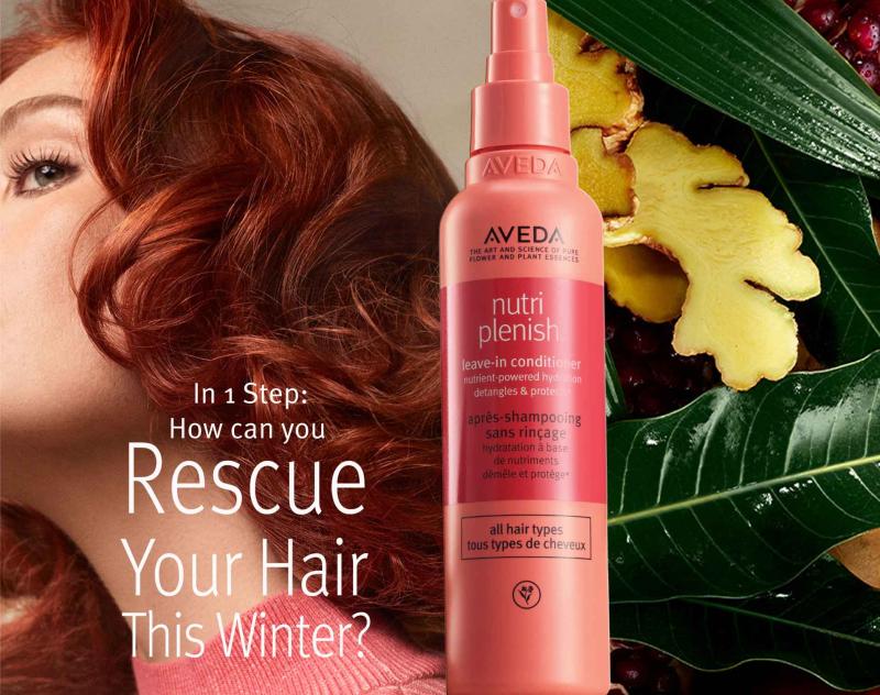 Image of a woman with beautiful hair treated with Nutriplenish™