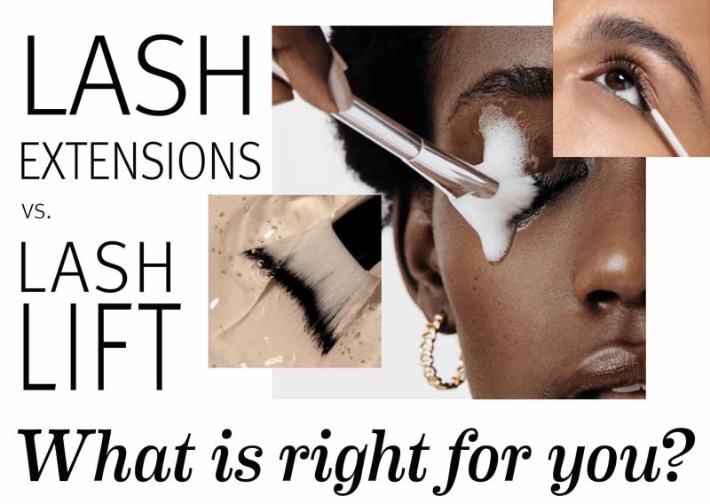 Image of a woman washing her eye lashes and getting lashes services. What is right for you?