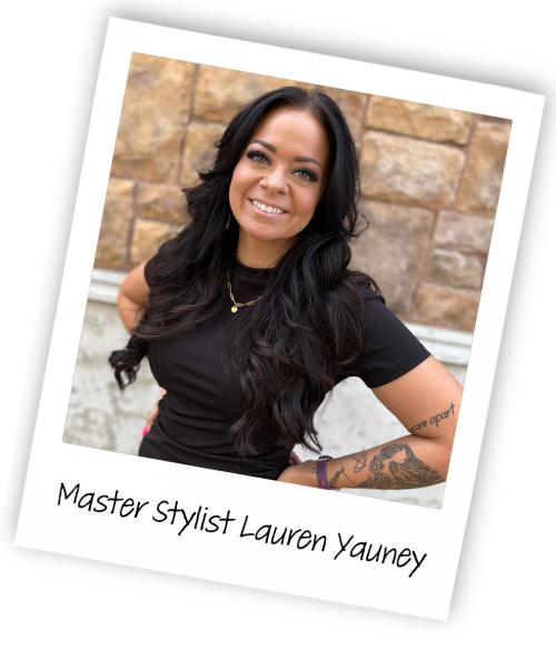 Polaroid photo of Master Stylist Lauren Yauney