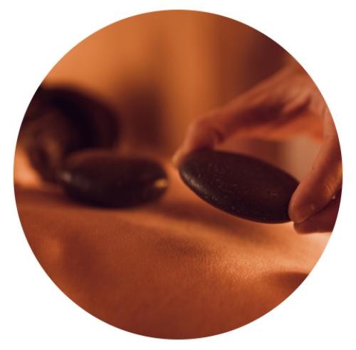 Dosha Salon Spa's hot stone treatment