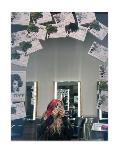 Image of master stylist Heather Crimmins donation mirror