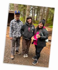 image of our Earth Month event invite at hopkins demonstration forest on April 28th from 1030am - 1pm
