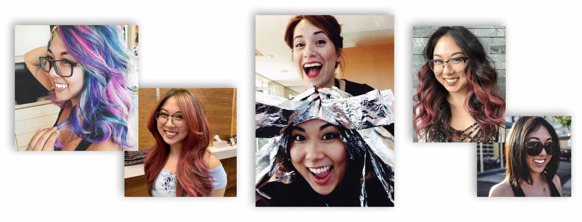 Master Stylist Doza Barcelona's client's hair transformations over the years