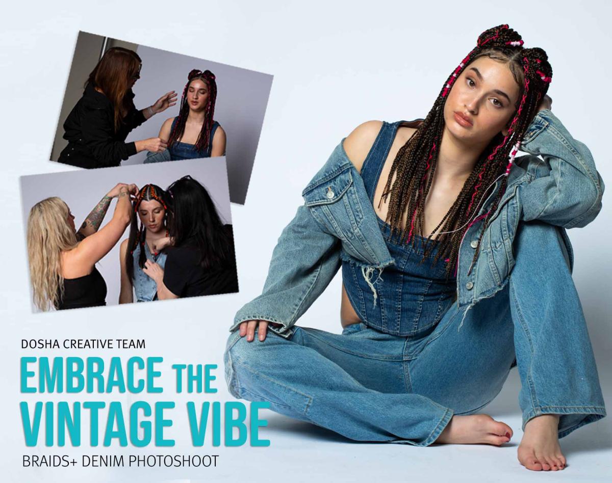 ​​​​image of braids and denim photoshoot