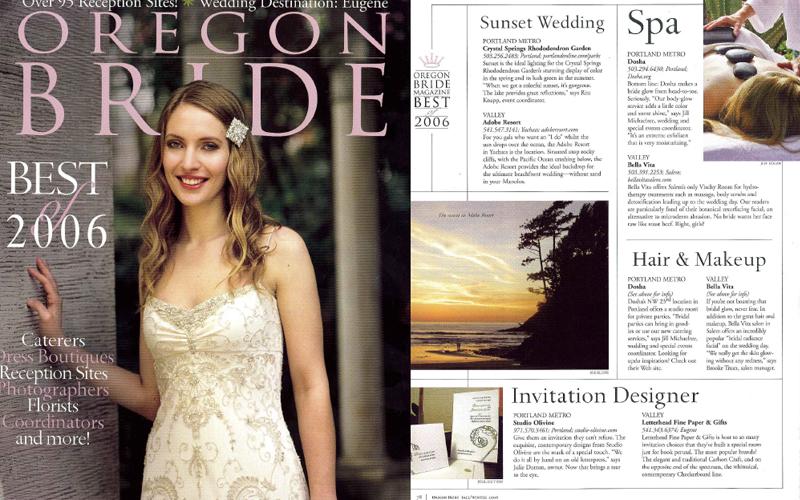 Best of Oregon Bride 2006 Best of Oregon Bride 2006