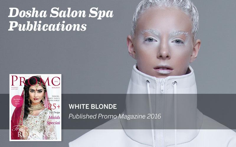 White Blonde Photo Shoot Dosha Salon Spa