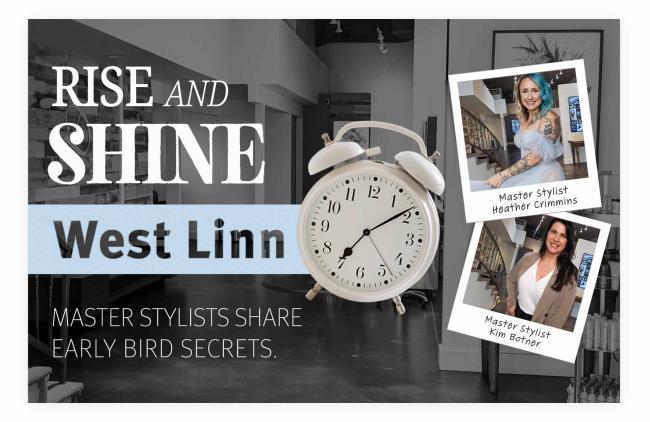 image of march blog rise and shine the secret to a productive day with master stylist heather crimmins and kim botner