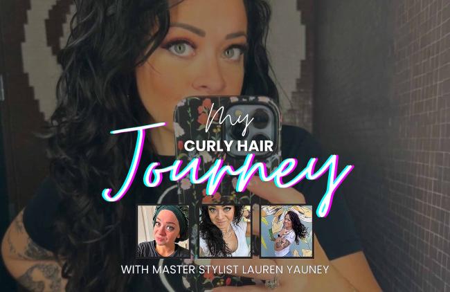 Image of Master Stylist Lauren Yauney and her curly hair journey