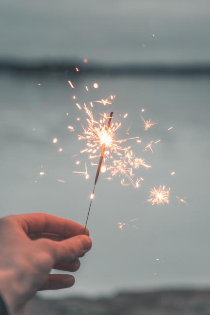 sparklers, new years