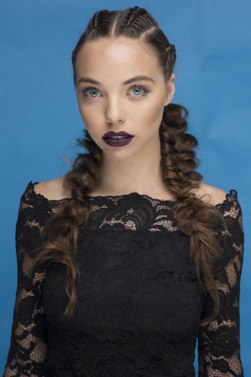 braids cornrows boxer braids french braid dutch braid ponytails messy black top lace dark lip black lipstick