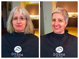 Before and after hair dosha