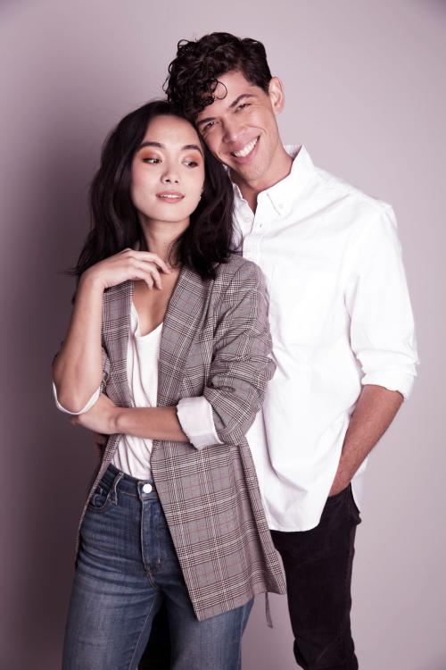 Love is Love Valentines day inspired photoshoot of models posing in makeup and hairstyles