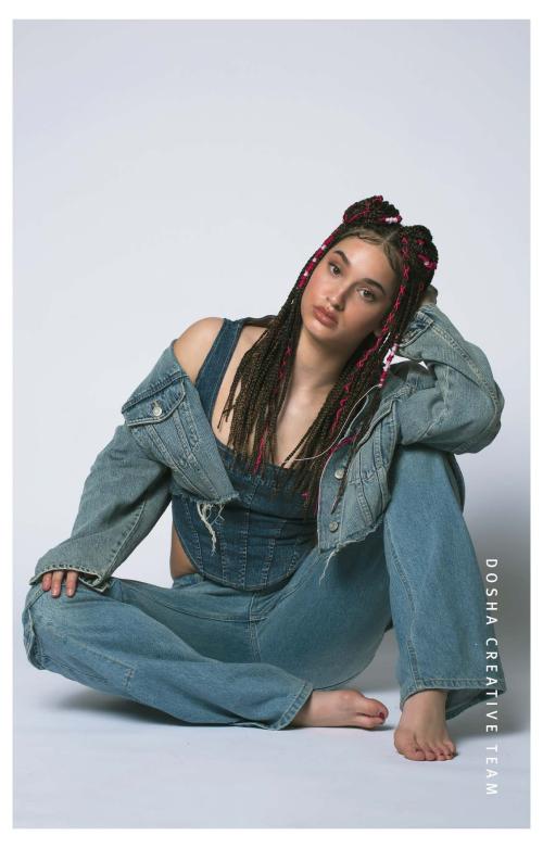 Image of Braids x Denim photoshoot by dosha creative team